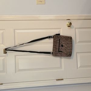 Snake skin print coach bag
